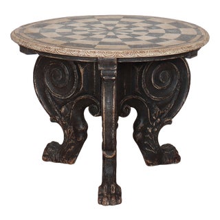 German Carved Oak Lamp Table, 1890s For Sale