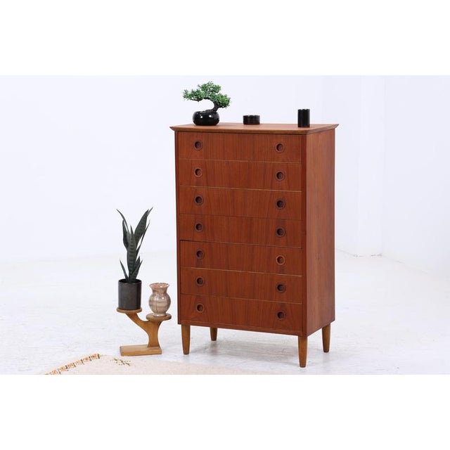 Mid-Century Danish Teak Chest of Drawers, 1960s-1970s For Sale - Image 11 of 11