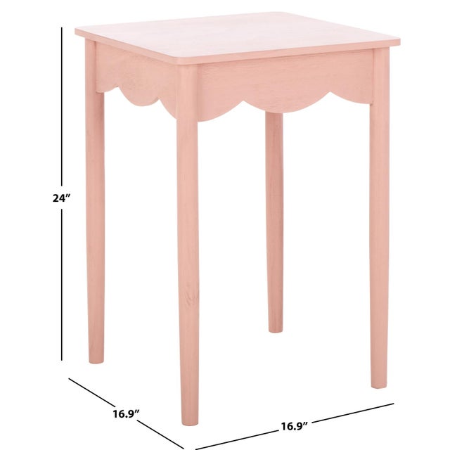 Contemporary Paislyn Accent Table in Pink For Sale - Image 3 of 7