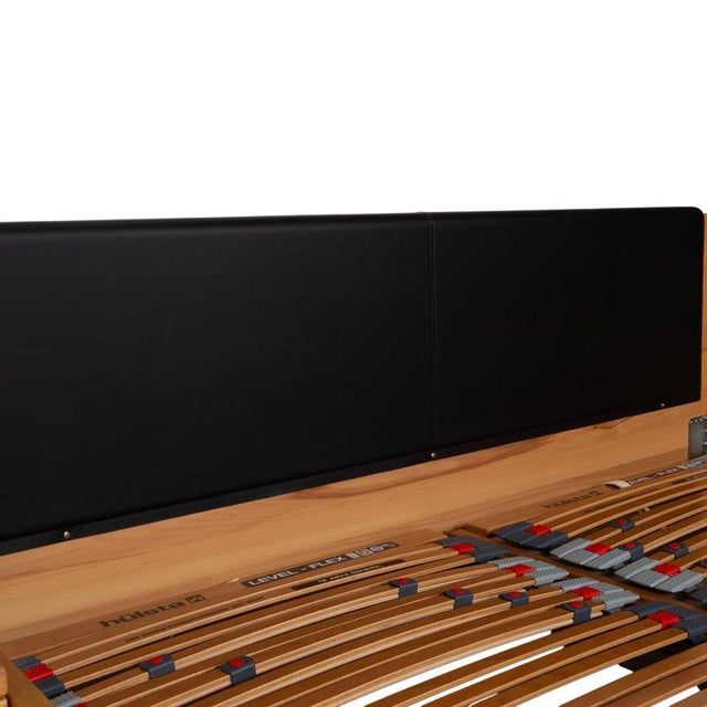Flavo Bed with Bedside Tables in Brown and Black Wood from Hülsta For Sale - Image 6 of 16