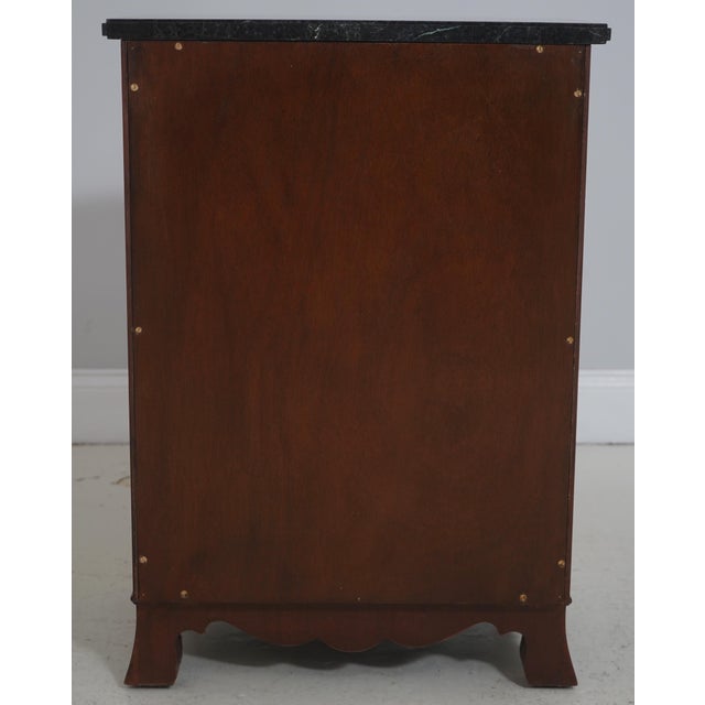 Scarborough House Pair Mahogany Marble Top Nightstands For Sale - Image 17 of 18