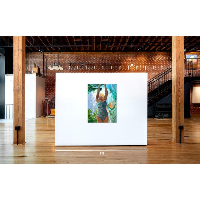 This is a one of a kind original figurative impressionist oil on canvas by California contemporary artist, Fiona Phillips,...