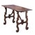 Goat-Shaped Side Table with Lyre-Shaped Feet in Solid Walnut For Sale