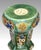 Green Antique Chinese Sancai Ceramic Lucky Coin Jade Green Pedestal / Plant Stand With Dragons For Sale - Image 8 of 12