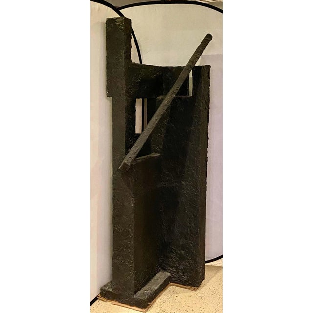 Black Geometric Sculpture by Ursula Meyer Conceptual Artist For Sale - Image 12 of 13