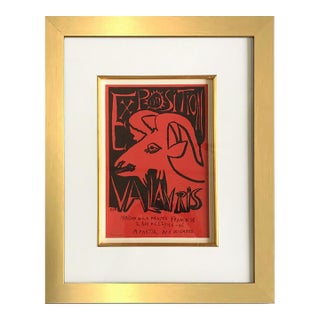 1952 Picasso Lithograph 68 Expo Art in Posters Framed For Sale