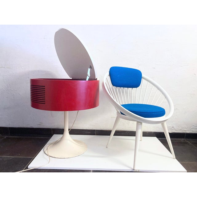 Wood Space Age Radio on Trumpet Base by Ilse Möbel, 1970s For Sale - Image 7 of 17