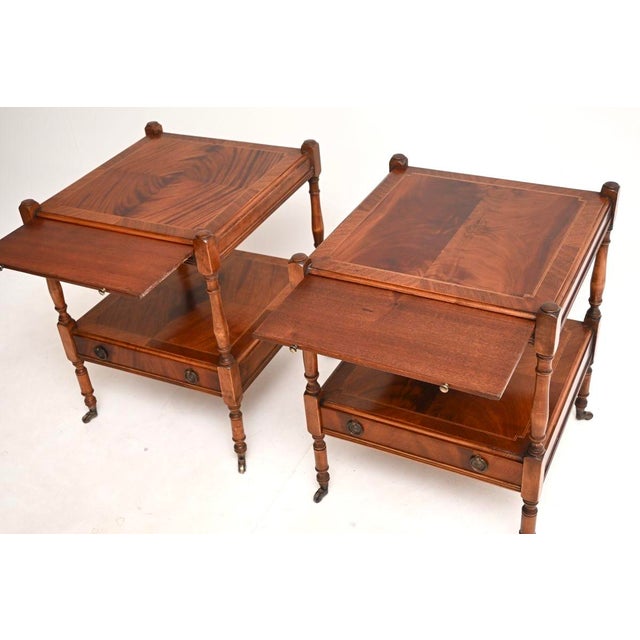 Antique Georgian Side Tables, 1950s, Set of 2 For Sale - Image 9 of 11