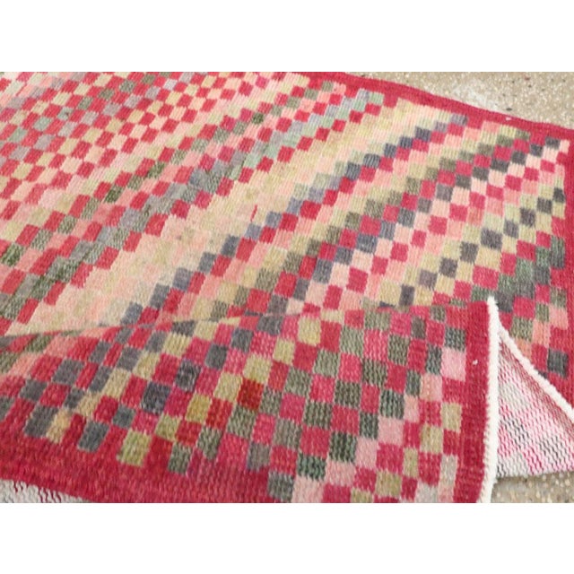 Galerie Shabab Collection Mid-20th Century Handmade Turkish Anatolian Throw Rug For Sale - Image 9 of 10