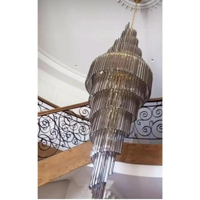 Mid-Century Modern Murano Glass Chandelier by Simoeng for Simoeng For Sale - Image 6 of 10