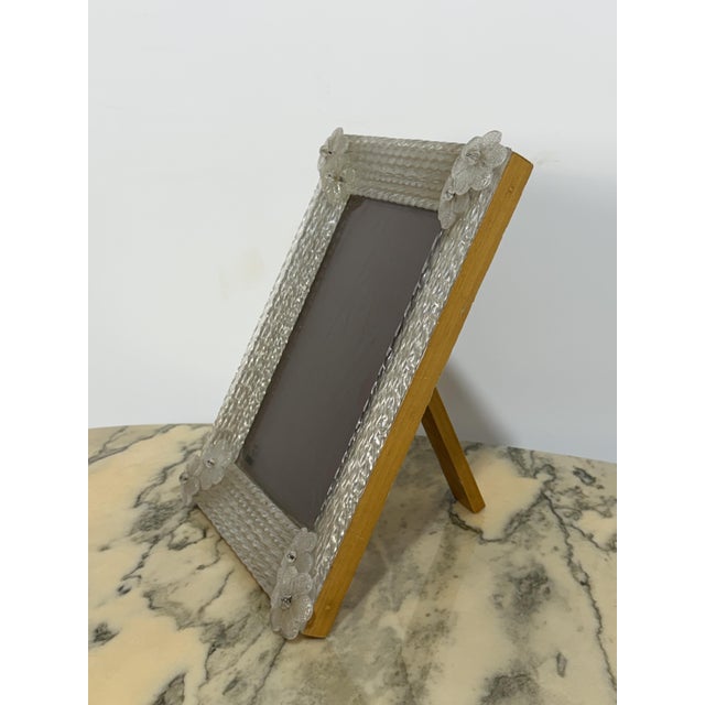 Large Murano Glass Photograph Holder from Vetri Murano, 1960 For Sale - Image 6 of 14