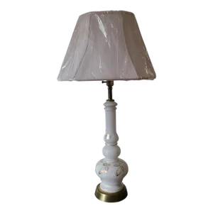 Vintage Hand Painted Blown Glass Lamp Made in West Germany