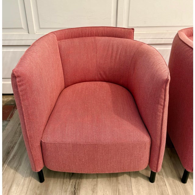 Ligne Roset Pair of Philippe Nigro Hémicycle Armchairs for Ligne Roset For Sale - Image 4 of 18