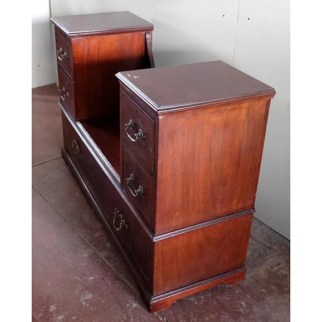 Antique English Mahogany Chest of Drawers For Sale - Image 6 of 7