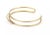 Contemporary Late 20th Century 22087 - Cartier Trinity 18k Tri-Color Gold Open Double Wire Cuff Bracelet With Paper For Sale - Image 3 of 7