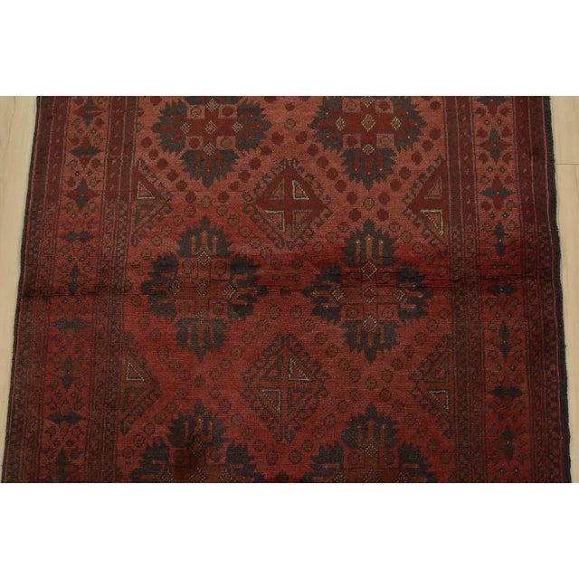 2020s Turkmen Rug 3’4” X 4’11” Red Wool Tribal Hand-Knotted Oriental Carpet For Sale - Image 5 of 12