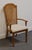 Mediterranean Singer Furniture Solid Golden Oak Mediterranean Cane Back Dining Arm Chair 505-07 For Sale - Image 3 of 10