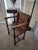 Jacobean Early 20th Century Jacobean Wainscot Chair Monk's Table For Sale - Image 3 of 8
