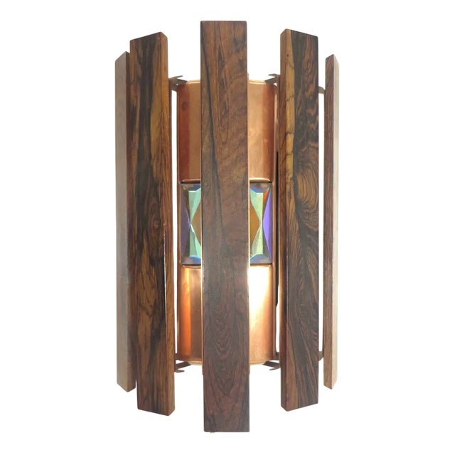 Vintage Wall Lamp by Werner Schou for Coronell Elektro, 1970s For Sale
