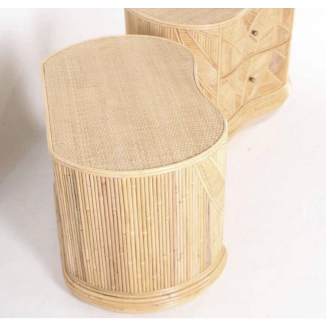 Rattan Bedside Tables, Set of 2 For Sale - Image 4 of 8