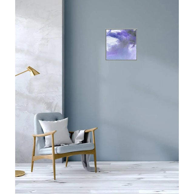 "Drift" by Trixie Pitts Small Abstract Expressionist Oil Painting For Sale - Image 9 of 11