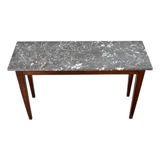 French 19th Century Oak & Marble Console For Sale