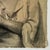 Portraiture Antique Italian Realist Charcoal Portrait of a Woman, Signed For Sale - Image 3 of 5