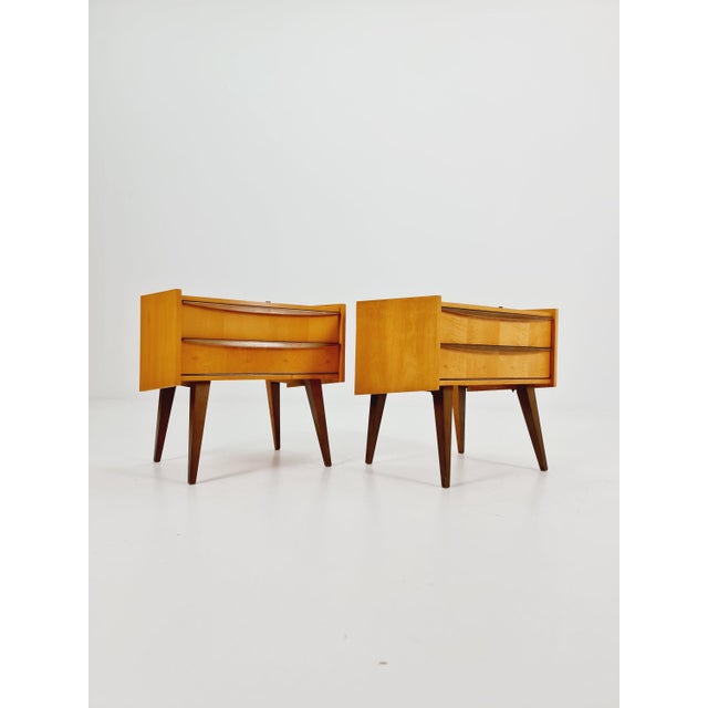 Mid-Century German Nightstands from WK Möbel, 1960s, Set of 2 For Sale - Image 10 of 11