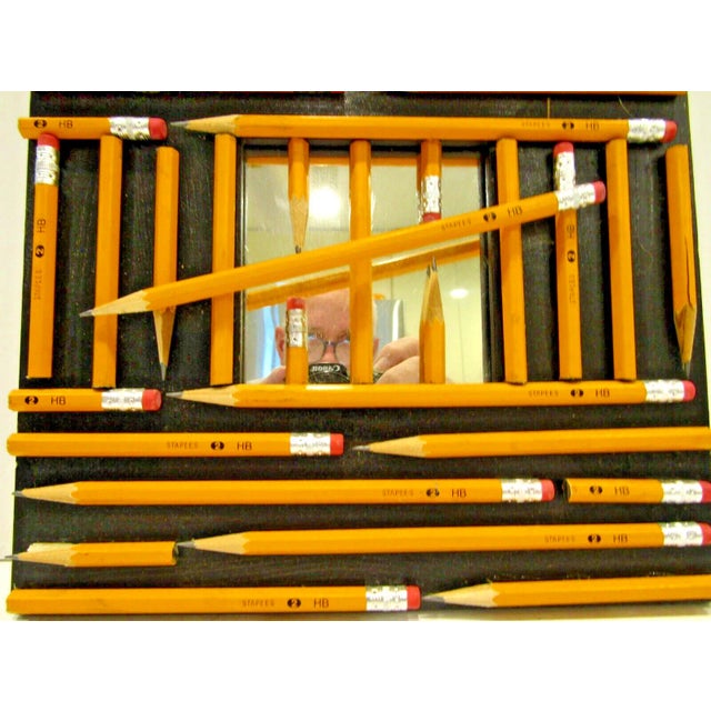 Pencil Mirror Art by T. Muffatti Titled "Get the Lead Out" 2017 For Sale - Image 4 of 7