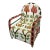 Vintage African Nigerian Small Yoruba Glass Beaded Chair Sized for Kids and Teenagers. For Sale