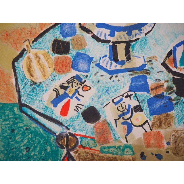 Paul Aizpiri, Still Life with Fruits, Original Lithograph For Sale - Image 5 of 7