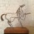 Brutalist Abstract Brutalist Wire Horse Sculpture Marcello Fantoni for Raymor For Sale - Image 3 of 8