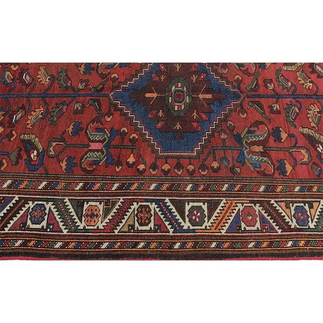 Red 1920s Persian Malayer Area Rug 4'2"×6'9" For Sale - Image 8 of 12