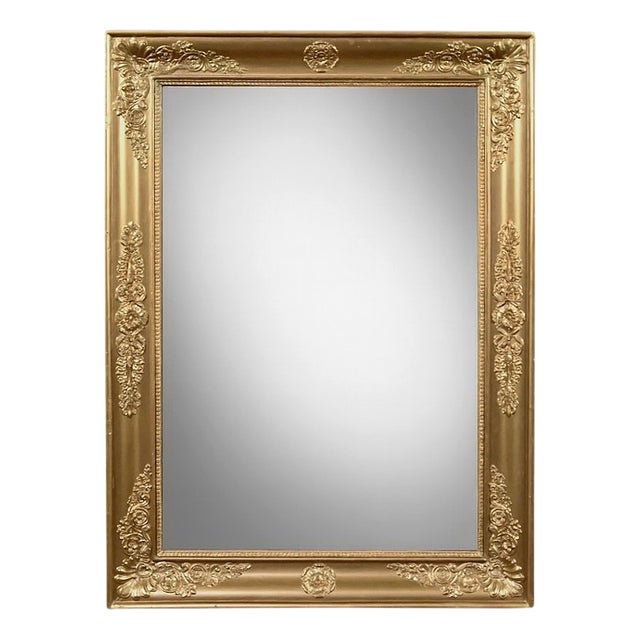 Mid-Century Modern Giltwood Mirror For Sale