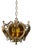 Vintage Brass and Glass Pendant Light, 1960s For Sale
