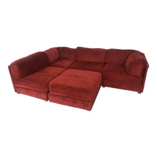 Vintage Milo Baughman Style Modular Sectional by Kroehler For Sale