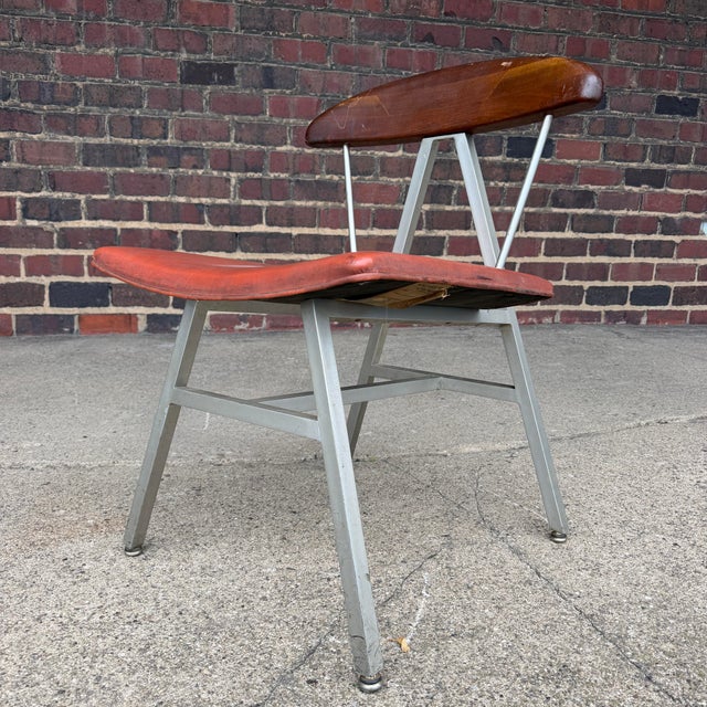 Mid 20th Century Widdicomb Mueller Aluminum and Wood Side Chair For Sale - Image 5 of 12