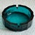 Mid-Century Modern 1960s Mid-Century Modern Pebbled Glass Teal Ashtray For Sale - Image 3 of 9