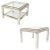 French Set of Chrome and Brass Side Tables For Sale - Image 10 of 10