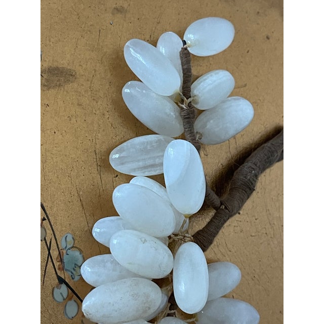 Contemporary Delicate Vintage Alabaster Grape Vine Cluster For Sale - Image 3 of 4