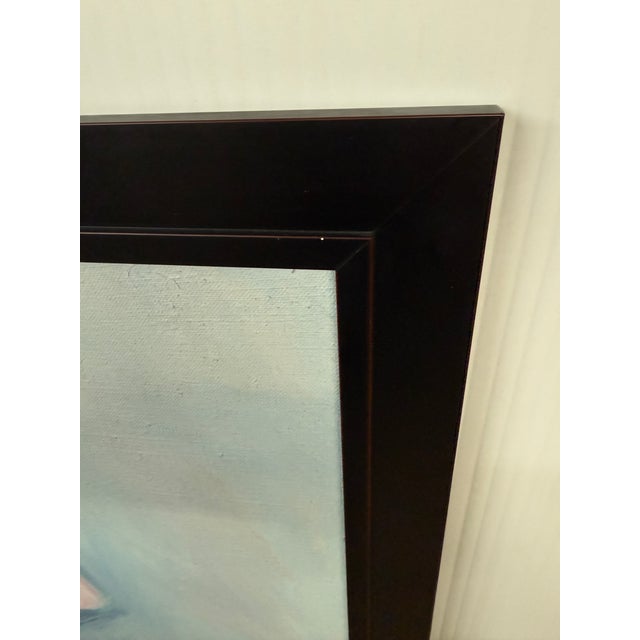 1980s Hans Giesen Portrait of a Woman in Chair Signed Painting, Circa 1989 For Sale - Image 5 of 12
