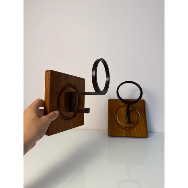 Wall Hooks in Teak by Sudbrock, Set of 2 For Sale - Image 6 of 11