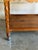 Brown Oak Rolling Bar Cart Patterned Tile Top Serving Tea Trolley in Style of Henning Kjaernulf Denmark 1960s For Sale - Image 8 of 9