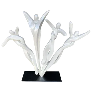 Abstract Fiberglass Sculpture of Dancers by Mauricio Sorice