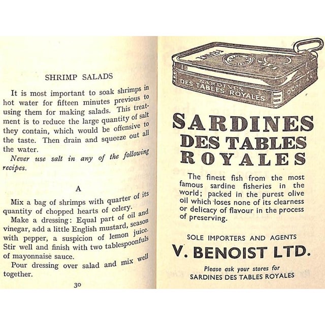 Paper 150 Hors d'Oeuvre Recipes" 1934 Baglioni, "Pin" [Of the Embassy Club] For Sale - Image 7 of 10