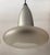 1960s Space Age Brushed Aluminum & Frosted Glass Pendant Lights a Pair For Sale In Los Angeles - Image 6 of 10