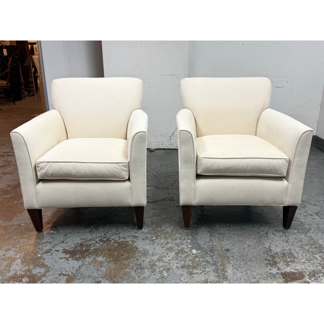 Design Plus Gallery presents a Pair of Times Square Accent Chairs from Rowe Furniture for Interline. These accent chairs...
