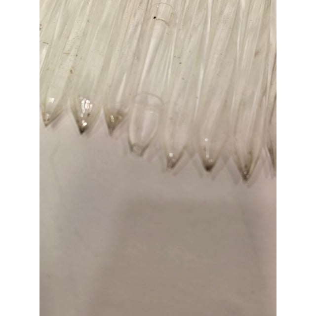 Blown Glass Tube Form Chandelier or Candelabra Drops For Sale - Image 9 of 12
