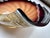Mouth-Blown Glass Art Bowl in the Shape of a Shell, from the Jozefina Krosno Glass Art Manufactory, Poland, 1980s For Sale - Image 4 of 18