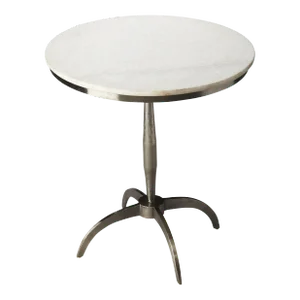 Palmilla Marble & Metal Accent Table, Multi-Color